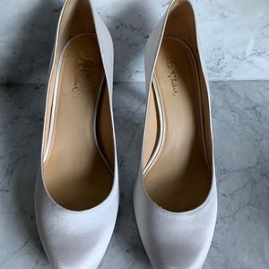 Cole Haan Nike white satin sz 8 pump wedding bride